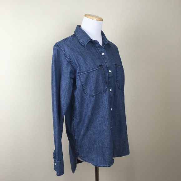 Madewell Chambray Ex-Boyfriend Shirt - Picture 4 of 8